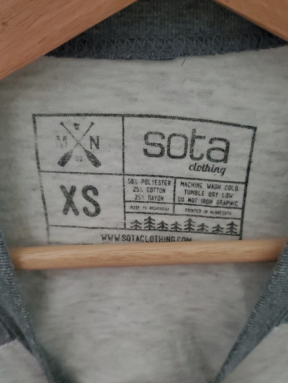 Womens MN Raglan Baseball Tee - Picture 2 of 2